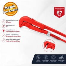 İzeltaş Izeltaş İZL0020 Maşalı Boru Anahtarı 2'' Anahtar 67 mm Ağız Açıklığı Maşalı Anahtar