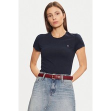 Tommy Jeans Kadın Tişört DW0DW20459 Mavi