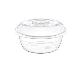 Empressco Şeffaf Hamur Leğeni Kapaklı No:1 (5,5 Lt) (30*30*15 Cm)
