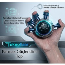 Eser Ticarett Teknoeser Parmak Güçlendirici Stres Topu Silikon El Egzersiz Topu Rehabilitasyon Sağlık