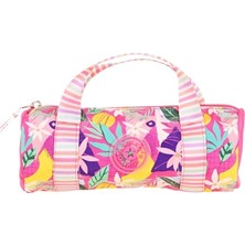 Kaukko Travel Double Stripe Kalem Çantası (Pink) K2595