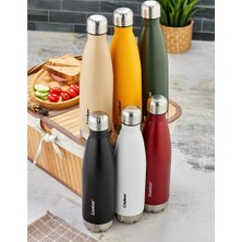 Go İthalat 500ML Renkli Şişe Termos Paslanmaz Çelik - Kaydırmaz Tpr Taban (5477)