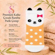 Yshine 3’lü Çocuk Bambu Patik Çorap Kulaklı Hayvan Desenli Yumuşak Dokulu