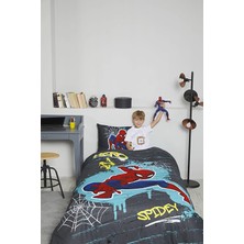 Özdilek Spiderman Street Tek Kişilik Lisanslı Lastikli Çarşaf Çocuk Nevresim Takımı