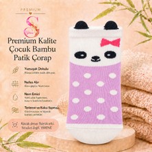 Yshine 3’lü Çocuk Bambu Patik Çorap Kulaklı Hayvan Desenli Yumuşak Dokulu