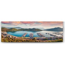 Mey İthalat Tabloshop Antalya Kaş Panorama Tablo - 150X50CM