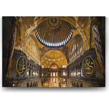 Mey İthalat Tabloshop Ayasofya Camii Panorama Tablo - 125X80CM