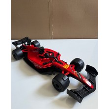 Mavi Su Dünyası Büyük Sürtmeli Spor Formüla Araba Kırmızı Renkli 36 cm