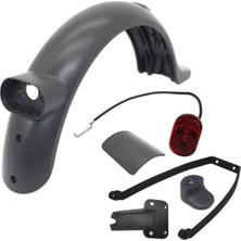 EYM Scooter My Scooter Xiaomi Pro 2 ve Mi 3 Uyumlu Çamurluk + Stop Lambası + Metal Tutucu Orjinal Takım.