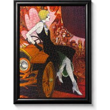 Atatürk 500 Parça Çerçeveli Puzzle – Vintage Kadın ve Klasik Otomobil Temalı Dekoratif Yapboz Tablosu – Hazır Çerçeveli Duvar Dekoru