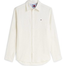 Tommy Jeans Erkek Gömlek DM0DM22761 Beyaz