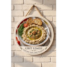 Mayeka Girit Ezmesi Meze Temalı Restoranlar Şarküteriler Balıkçı Için Ahşap Duvar Kapı Dekoratif Süs Tablo