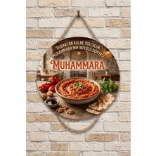 Mayeka Muhammara Meze Temalı Restoranlar Şarküteriler Balıkçılar Için Ahşap Duvar Kapı Dekoratif Süs Tablo