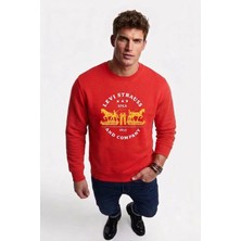 Levi's pamuk Graphic Erkek bisiklet yaka Sweatshirt
