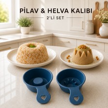 2’li Pilav Helva ve Tatlı Kalıbı Plastik Sunum Şekillendirici Seti Sariva Home