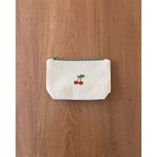 Marys Concept Nakışlı Organizer Çanta Kiraz Işlemeli