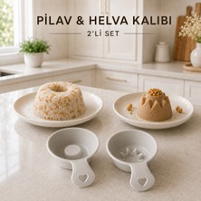 2’li Pilav Helva ve Tatlı Kalıbı Plastik Sunum Şekillendirici Seti Sariva Home