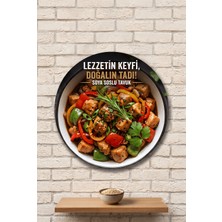 Mayeka Soya Soslu Tavuk 2 Temalı Restoranlar Cafeler Lokantalar Için Ahşap Duvar Kapı Dekoratif