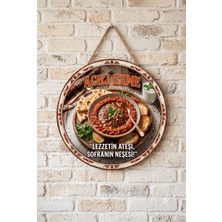 Mayeka Acılı Ezme Meze Temalı Restoranlar Şarküteriler Balıkçılar Için Ahşap Duvar Kapı Dekoratif Süs Tablo