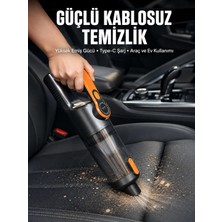 Hsc Bilişim Kompakt Kablosuz Süpürge Güçlü Çekiş ve Düşük Ses Seviyesi