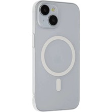 Mey Ithalat®  iPhone 15 Plus Tuna Pc Slim Magsafe Kapak - Şeffaf