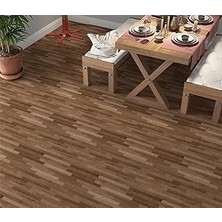 Mey İthalat Stickerart Yer Kaplama Zemin Kaplama Folyosu 65X130 cm Light Brown Parquet