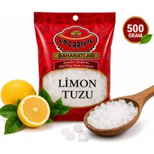 Kocabıyık Baharatları İri Taneli Limon Tuzu 500 g | Kristal Limon Tuzu | Turşuluk ve Çok Amaçlı Kullanım