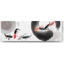 Mey İthalat Tabloshop Japon Balıkları Panorama Tablo - 150X50CM