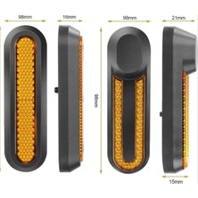 EYM Scooter Xiaomi Elektrikli Scooter  Uyumlu Ön ve Arka Reflektör Set