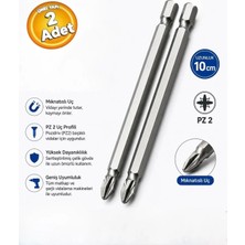 Zimak ZMK-1423-1 Ph 2X100 mm Mıknatıslı Manyetik Vida Sıkma Ucu Matkap Ucu (2 Adet)