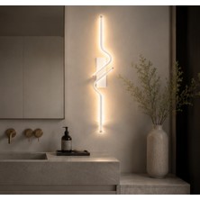 TT080-BY-ZİKZAK-APL Tt Aydınlatma Zikzak Model Mat Beyaz Aplik