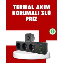 Esranın Dünyası 7 Portlu Çoklu Priz USB ve Type-C Girişli Akıllı Güç Ünitesi