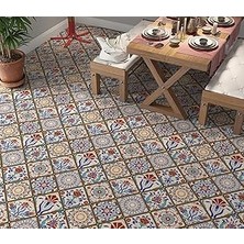 Mey İthalat Stickerart Yer Kaplama Zemin Kaplama Folyosu 65X130 cm Turkish Style Vintage
