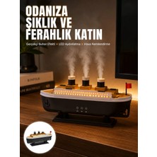 Hsc Bilişim Ultra Sessiz Titanik Gemi LED Işıklı Aroma Difüzörü Oda Nemlendirici Yeni Nesil