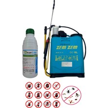 Syngenta Bahçe Çiftlik Haşere Böcek Sinek Ilaçlama Set/ıcon 2.5ec 1000ML/16LT Kollu Manuel Ilaçlama Pomp.