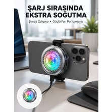 Hsc Bilişim Rgb Gaming Telefon Fanı Sessiz Soğutucu Tüm Akıllı Telefonlara Uygun Yeni Nesil
