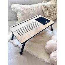 Mey İthalat Axolotl Foldaway Telefon ve Tablet Bölmeli Katlanır Ayaklı Laptop Sehpası Notebook Bilgisayar Çalışma Masası