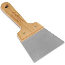 Dekor Ahşap Saplı Sahra Ispatulası (16 cm & Paslanmaz Çelik)