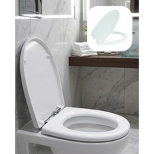 Klozet Kapak Seti Kaydırmaz Alt Yüzey Kolay Temizlik Banyo Aksesuarı