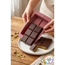 Vivenda Silikon Dubai Çikolata Kalıbı Dubai Çikolatası Bar Kalıbı Yapışmaz 8 Bölmeli 16 cm