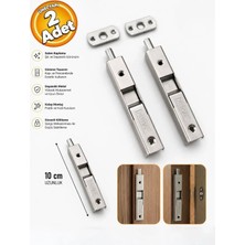 Nursan NR10 Gömme Sürgü Saten 10 cm (2 Adet)