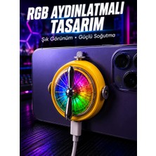 Hsc Bilişim Rgb Işıklı Manyetik Telefon Oyun Soğutucu Fan