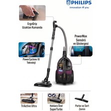 Philips Marathon Ultimate 899 W Turbo Başlıklı Toz Torbasız Süpürge - Evcil Hayvan Tüyü ve Saç Için, 2,2 L Hazne, H13 Filtre, 8 M Kablo, Güçlü Emiş