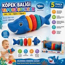 Trust Store Köpek Balığı Yapboz Oyuncak Sök Tak Köpek Balığı Yapı Oyuncağı5 Parçalı Eğitici Oyuncak