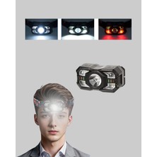 Astraltech Şarj Edilebilir LED Far Hareket Sensörlü 5 Modlu Outdoor Yeni Nesil