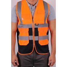 Muhtelif Ürünler Mühendis Tipi Ikaz Yeleği Turuncu  (Xl) (5 adet)