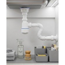 Esnek Gider Sifonu Lavabo Için Koku Önleyici Karşıtı Bağlantı Seti