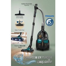 Philips Marathon Ultimate 899 W Turbo Başlıklı Toz Torbasız Elektrikli Süpürge - Kir Algılama Sensörlü, LED Zemin Başlığı, 2,2 L Hazne, H13 Filtre