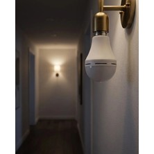 Astraltech Şarjlı LED Ampul E27 Duy 6500K Beyaz Işık Kesintisiz Aydınlatma