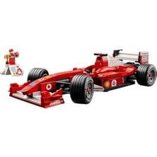 Ferrari F2004 ve Michael Schumacher 11375 - Yetişkinler Için Sergileme Standı ve Michael Schumacher Minifigürü Içeren Yaratıcı Dekoratif Model Yapım Seti, Hediye Fikri (735 Parça)